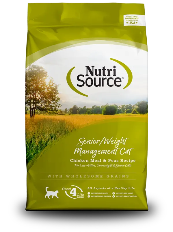 NUTRISOURCE CAT 4# SENIOR/WEIGHT MANAGEMENT
