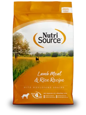 NUTRISOURCE DOG 12# ADULT LAMB AND RICE