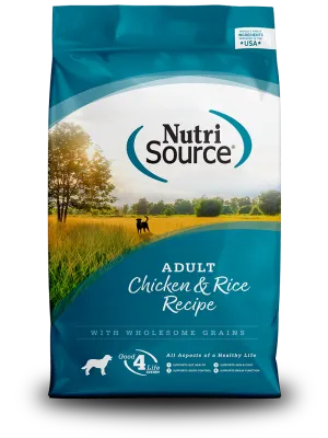 NUTRISOURCE DOG 12# CHICKEN AND RICE