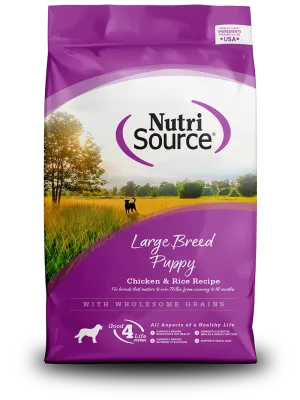 NUTRISOURCE DOG 12# LARGE BREED PUPPY