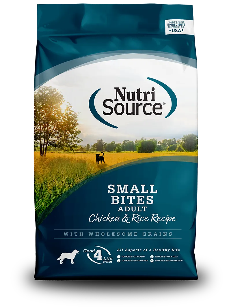 NUTRISOURCE DOG 12# ADULT SMALL BITES
