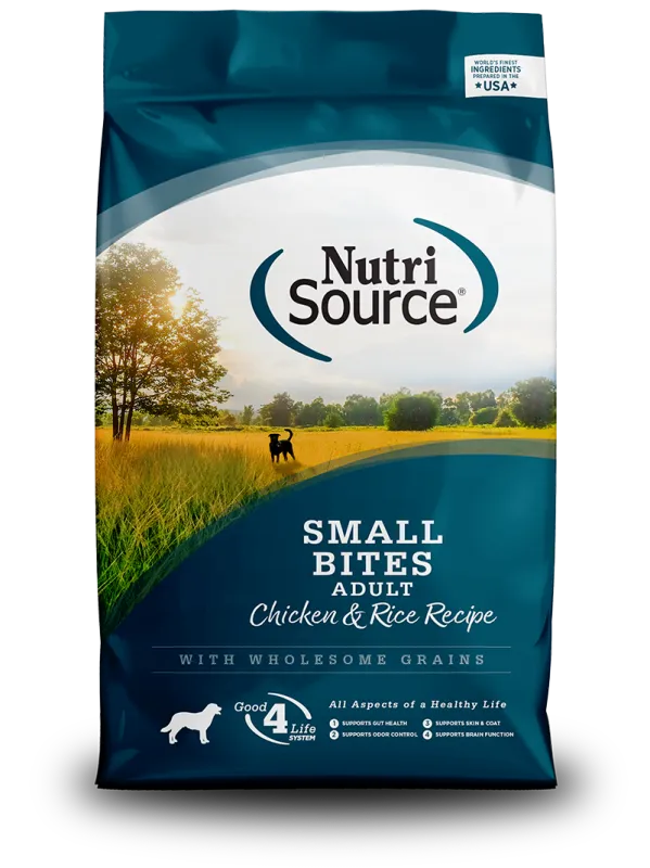 NUTRISOURCE DOG 12# ADULT SMALL BITES