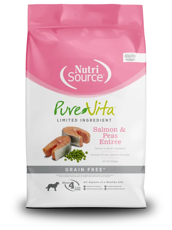 NUTRISOURCE DOG 12# PURE VITA SALMON PEAS