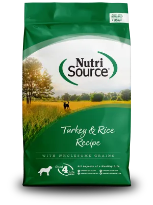 NUTRISOURCE DOG 12# TURKEY RICE