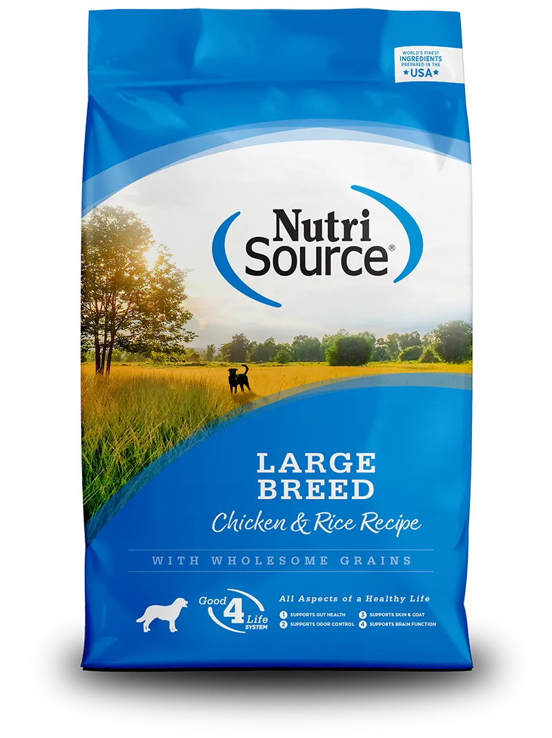 NUTRISOURCE DOG 26# LARGE BREED CHICKEN BROWN RICE