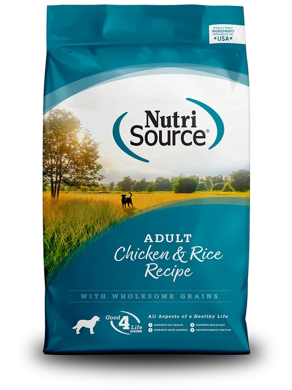 NUTRISOURCE DOG 26# ADULT CHICKEN &amp; BROWN RICE