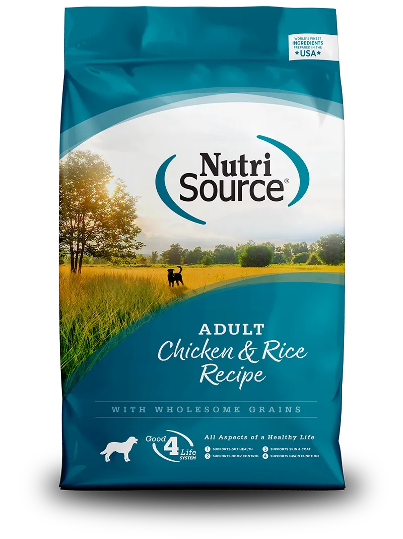 NUTRISOURCE DOG 4# CHICKEN AND RICE