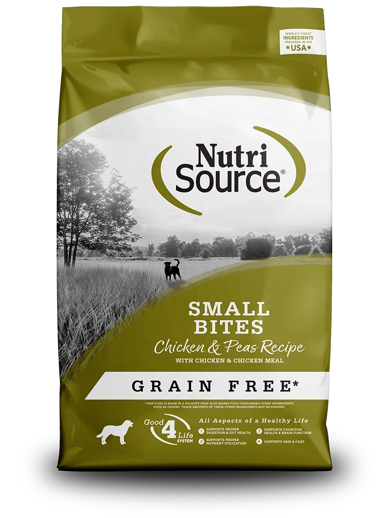 NUTRISOURCE DOG 4# SMALL BITES CHICKEN