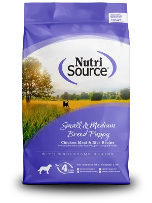 NUTRISOURCE DOG 4# SMALL/MEDIUM PUPPY