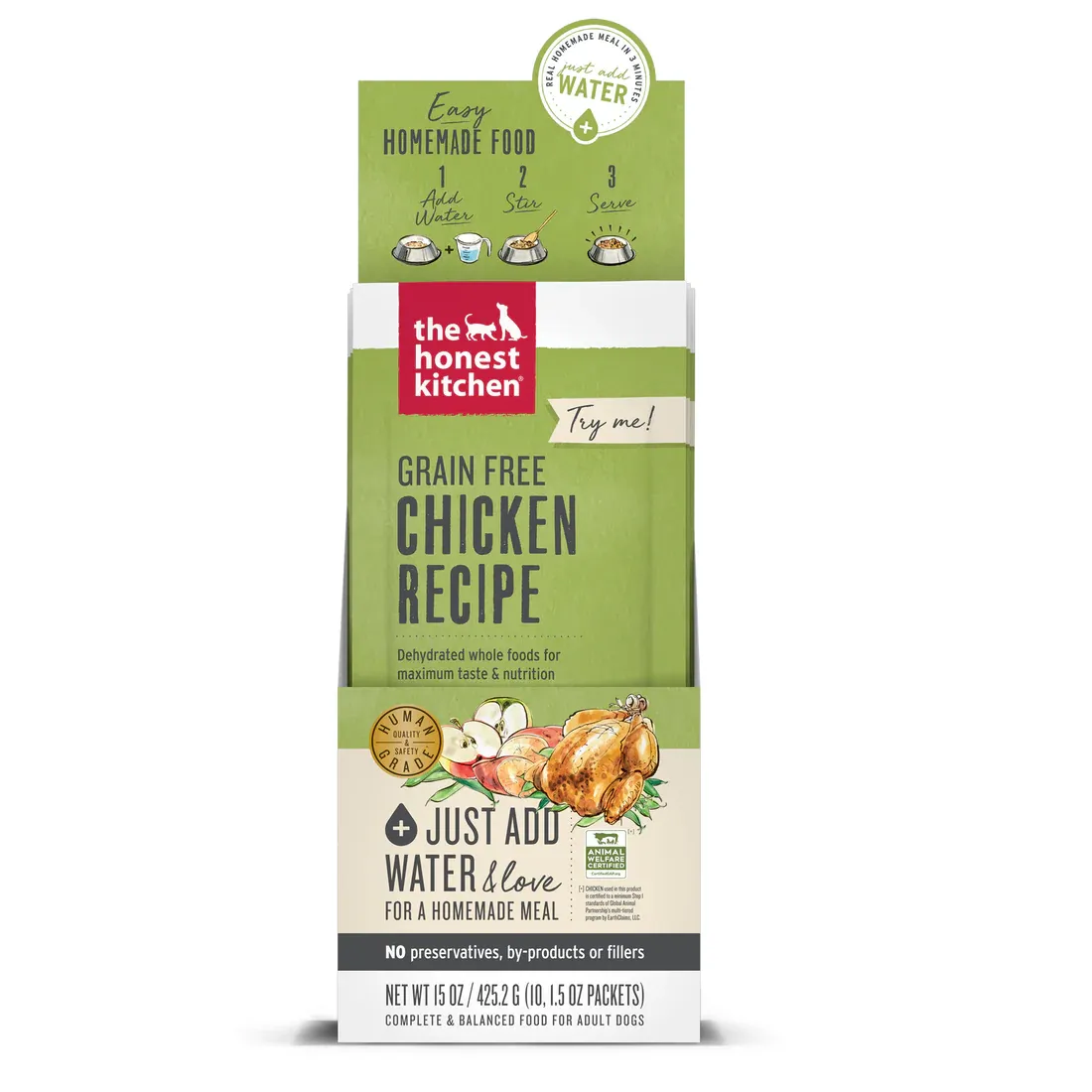 HONEST KITCHEN 4#  GRAIN FREE CHICKEN RECIPE