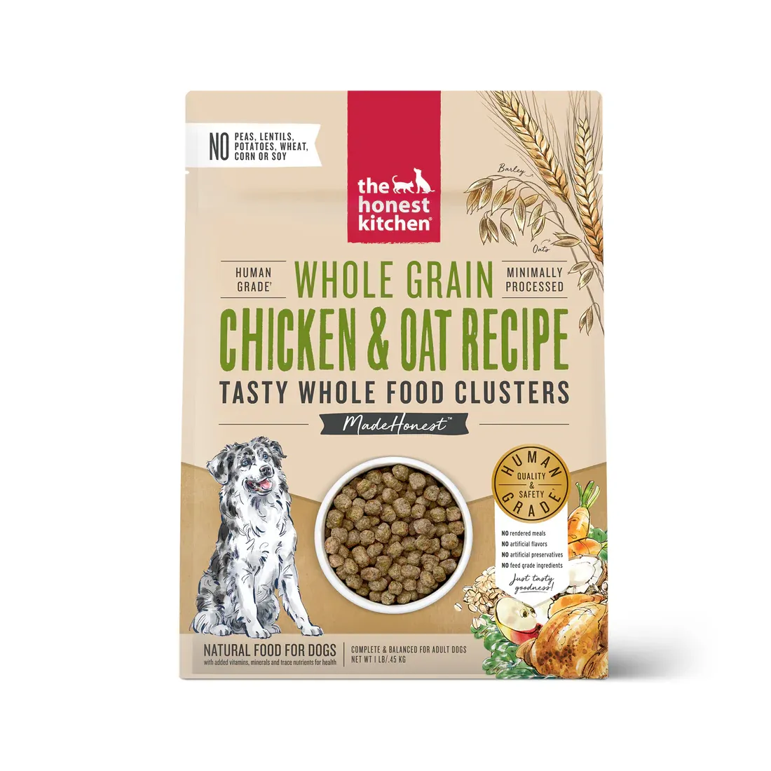 HONEST KITCHEN 20# CLUSTERS WHOLE GRAIN CHICKEN