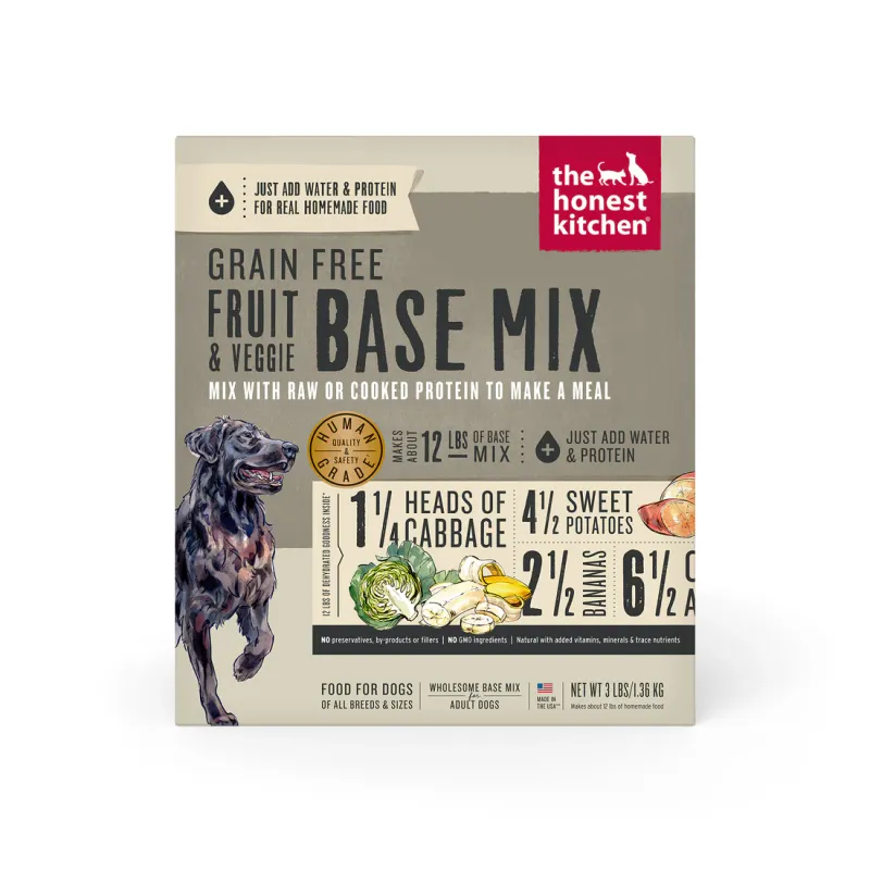 HONEST KITCHEN 3# GRAIN FREE FRUIT &amp; VEGGIE BASE MIX
