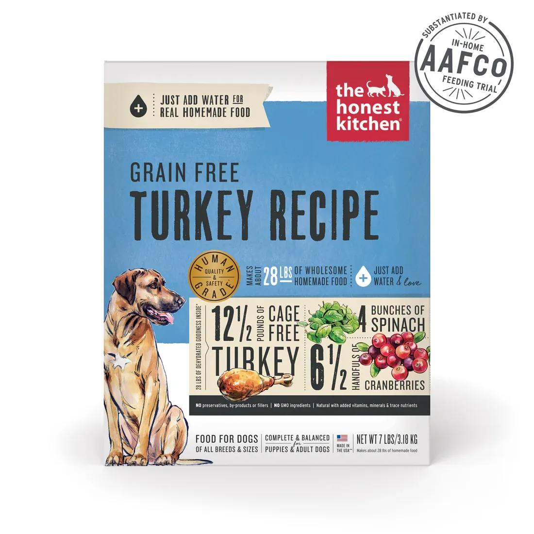 HONEST KITCHEN 4#  GRAIN FREE TURKEY RECIPE
