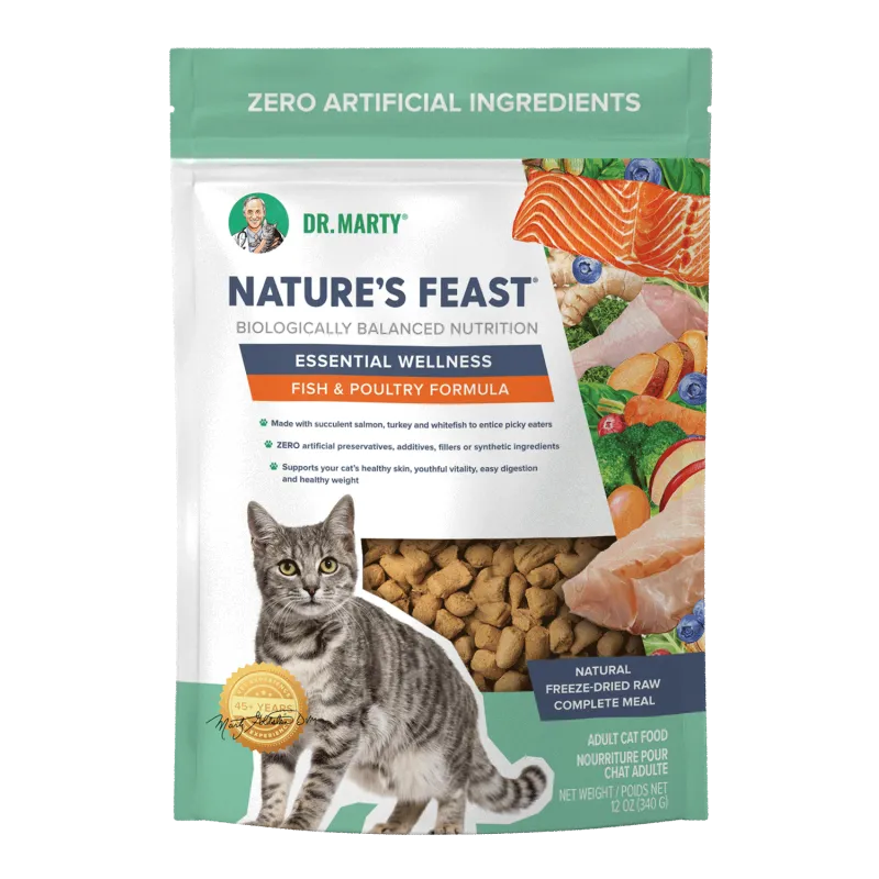 DR MARTY&#39;S CAT 5.5OZ ESSENTIAL FISH POULTRY