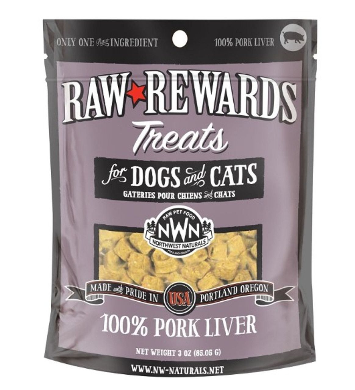 NORTHWEST NATURALS  3OZ PORK LIVER