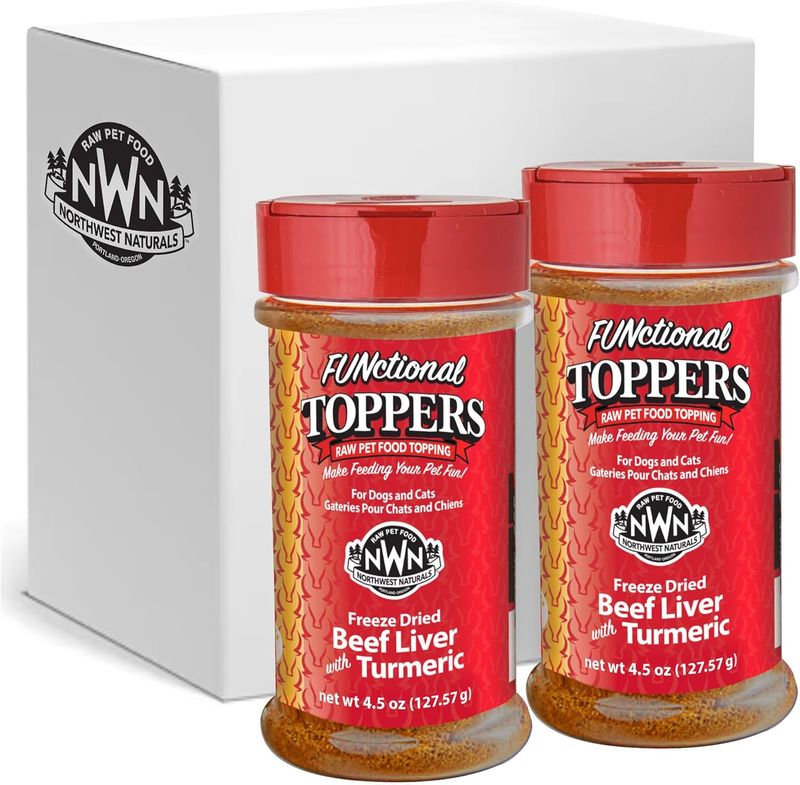 NORTHWEST NATURALS 5.5OZ TOPPERS BEEF LIVER/TURMERIC