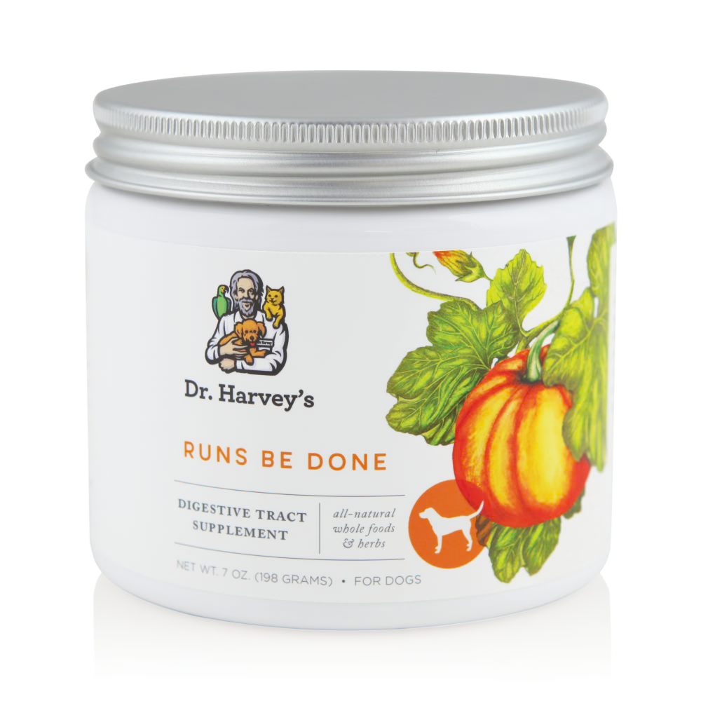DR HARVEY&#39;S DOG 7OZ RUNS BE DONE