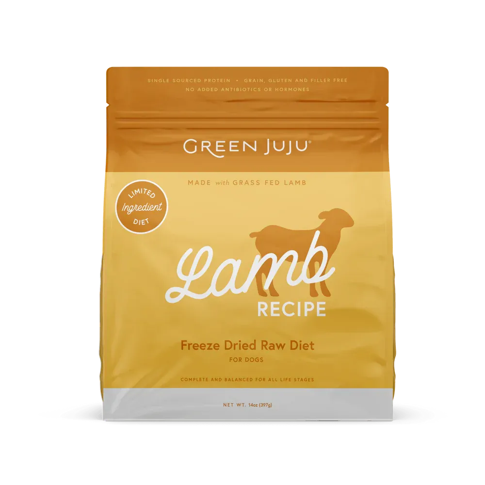 GREEN JUJU 14OZ FREEZE DRIED RAW LAMB