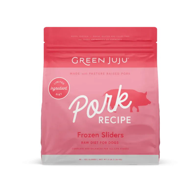 GREEN JUJU DOG 6# FROZEN PORK PATTIES