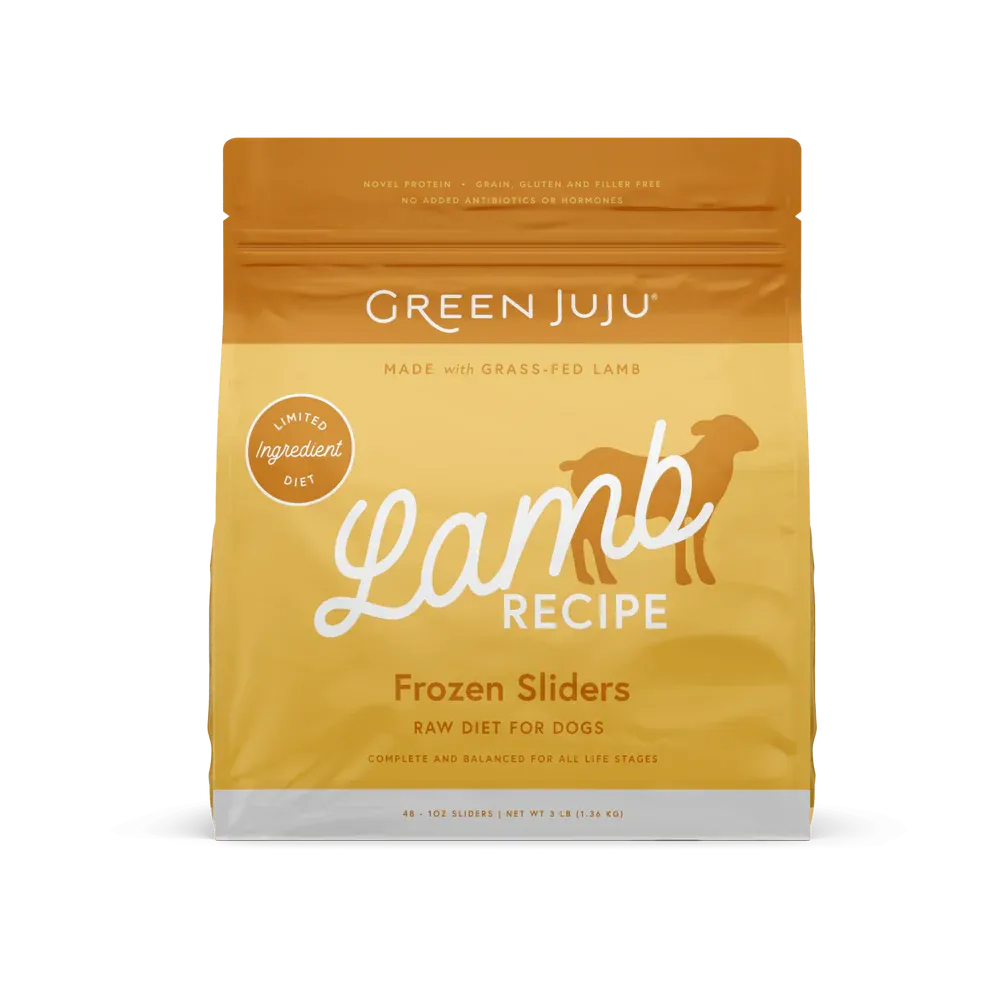 GREEN JUJU DOG 6# FROZEN LAMB PATTIES