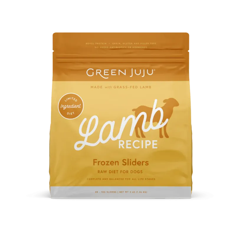 GREEN JUJU DOG 6# FROZEN LAMB PATTIES
