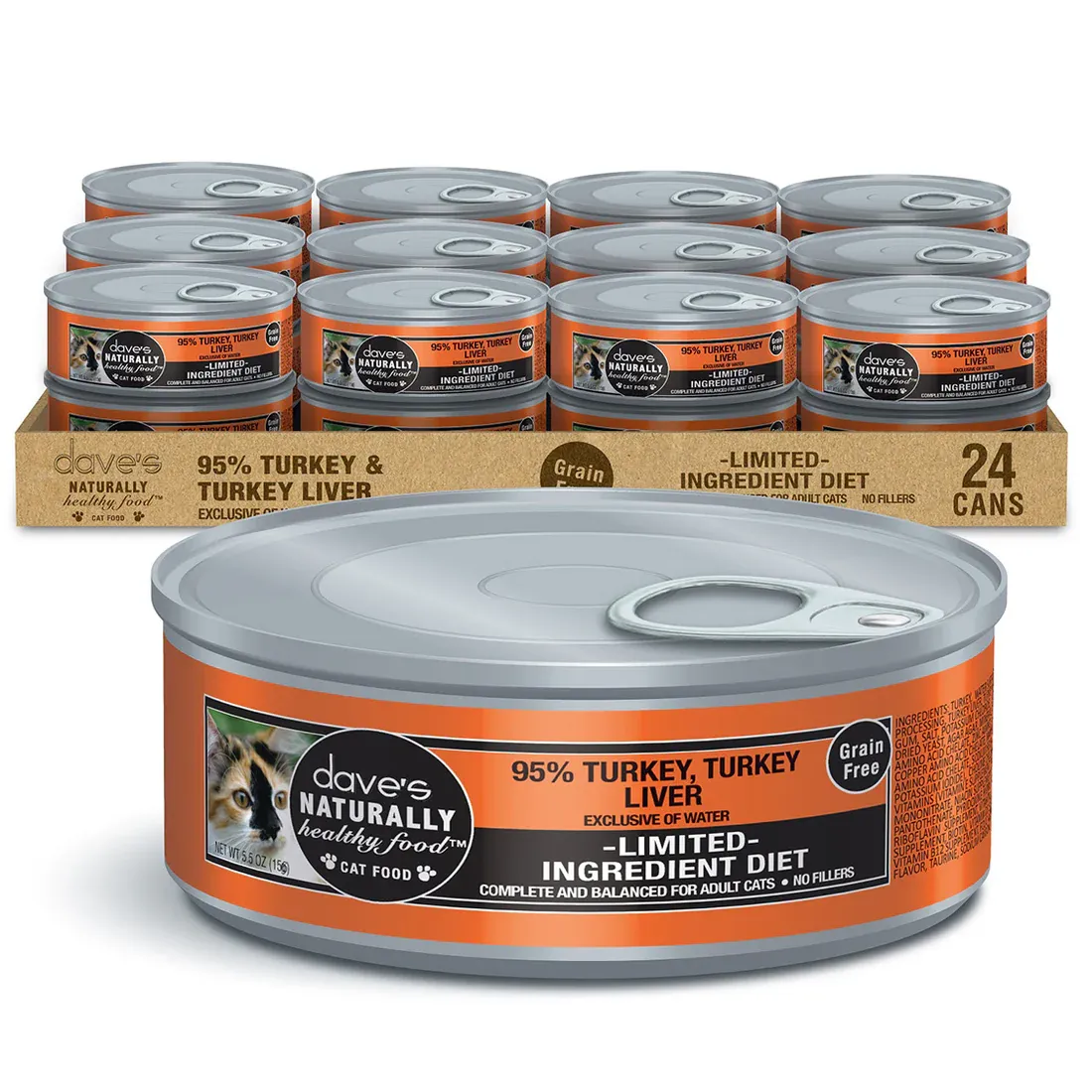 DAVE&#39;S CAT 5.5OZ TURKEY PATE