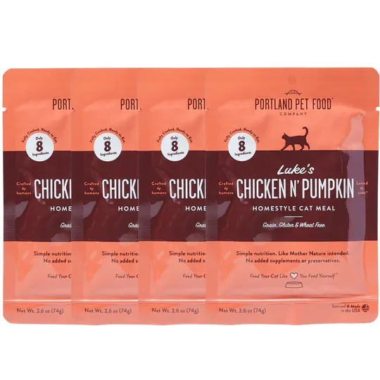 PORTLAND PET FOOD CAT 2.6OZ LUKES CHICKEN PUMPKIN