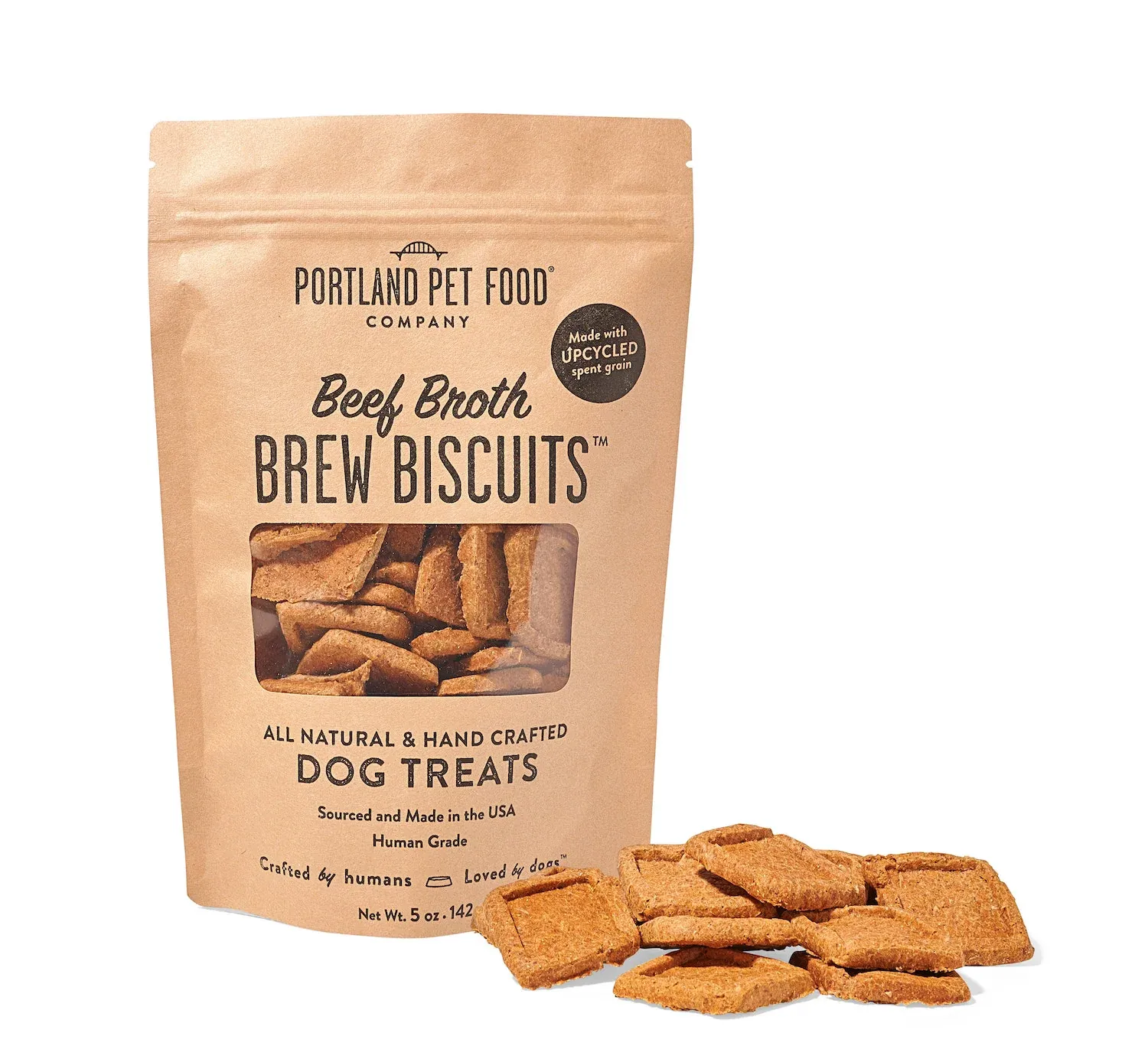 PORTLAND PET GRAIN/GLUTEN FREE BEEF BROTH BREW BISCUITS 5OZ