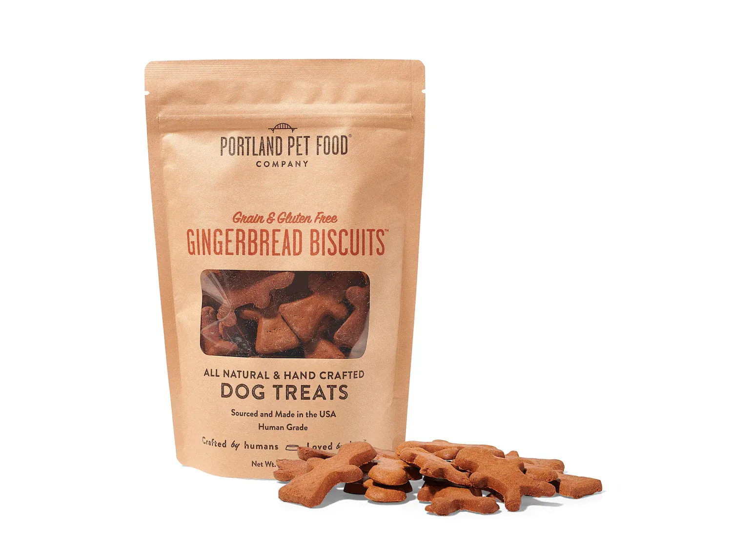PORTLAND PET GRAIN/GLUTEN FREE GINGERBREAD BISCUITS 5OZ DISCONTINUED