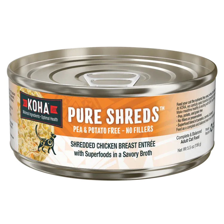 KOHA CAT 2.8OZ PURE SHREDS CHICKEN