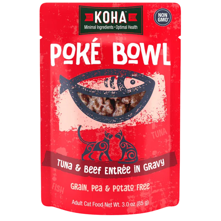 KOHA CAT 3OZ GF POKE TUNA &amp; BEEF