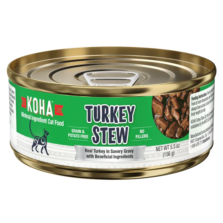 KOHA CAT 5.5OZ TURKEY STEW