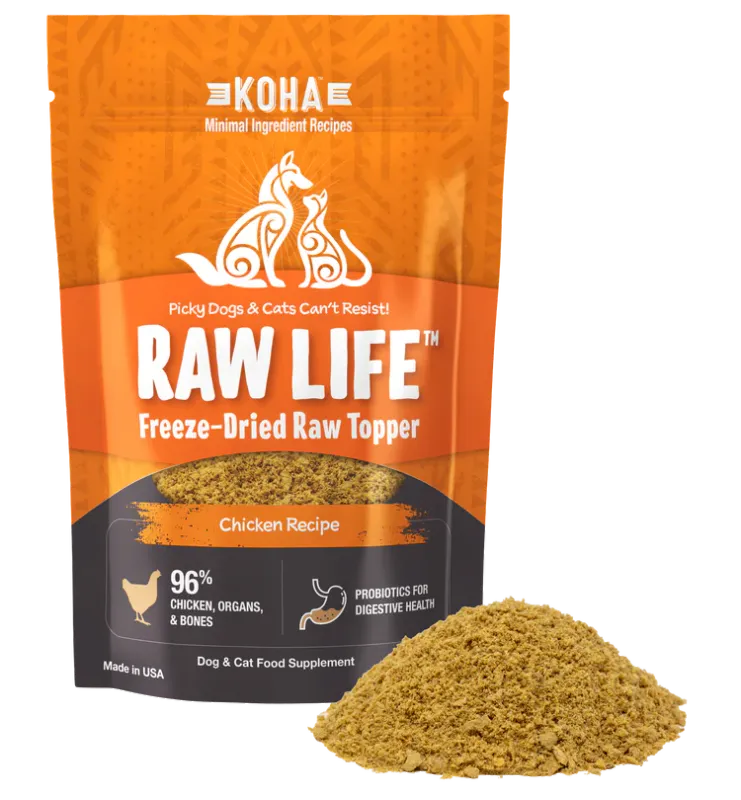 KOHA DC 8OZ GF FREEZE DRIED TOPPER CHICKEN