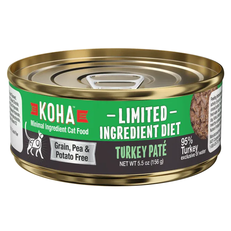 KOHA CAT 5.5OZ PATE TURKEY LIMITED