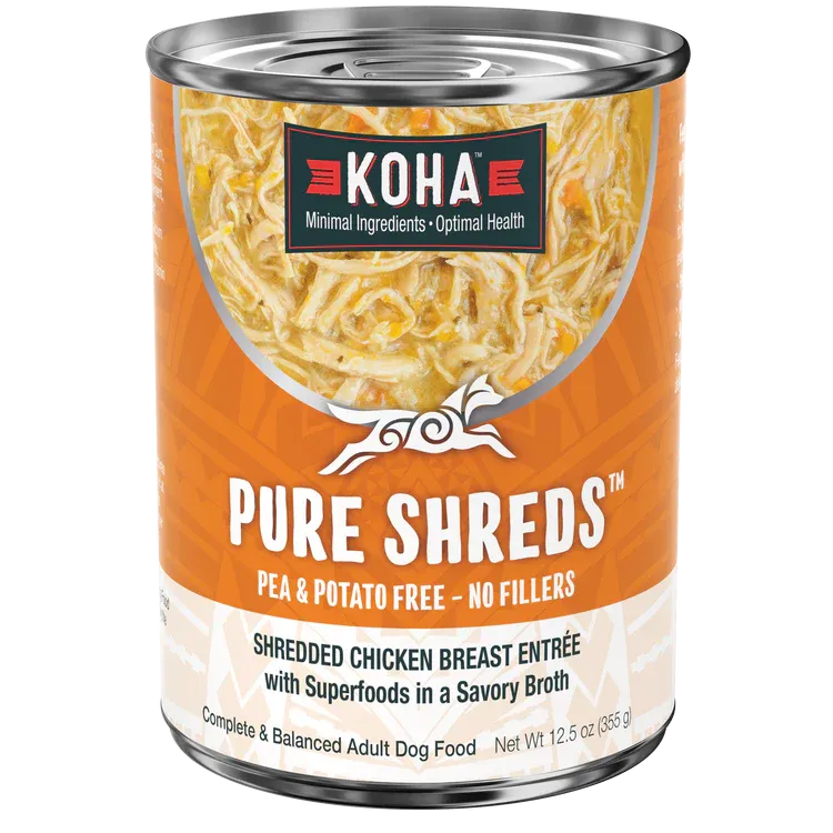 KOHA DOG 12.5OZ SHREDDED CHICKEN