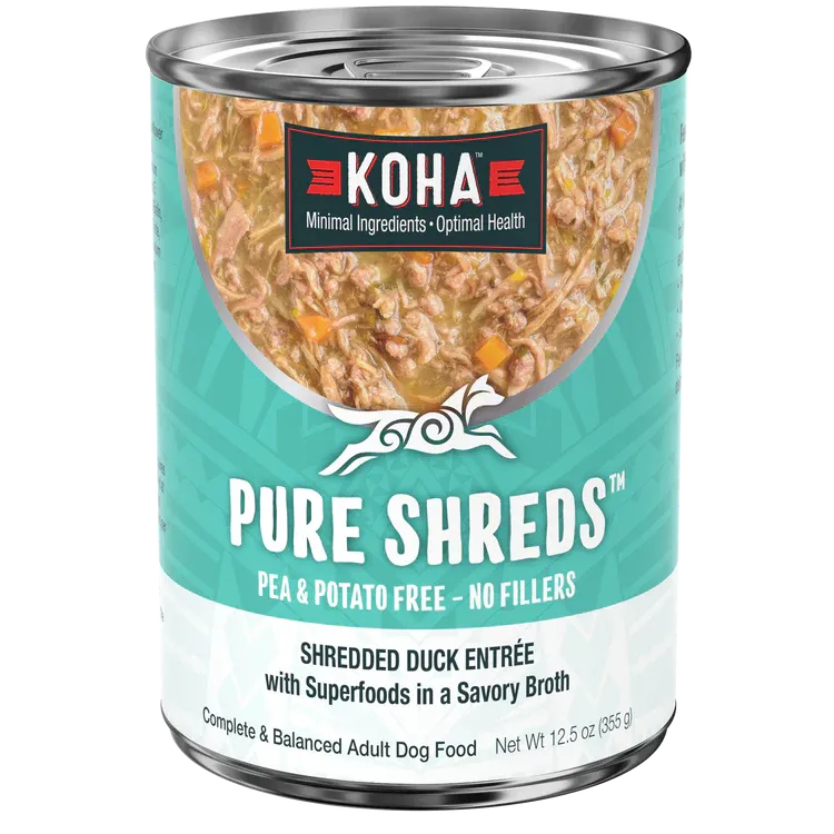 KOHA DOG 12.5OZ SHREDDED DUCK