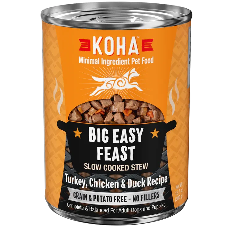 KOHA DOG 12.7OZ BIG EASY FEAST TURKEY, CHICKEN, &amp; DUCK