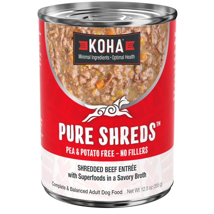 KOHA DOG 12.5OZ SHREDDED BEEF