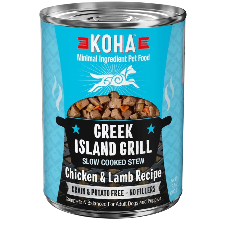 KOHA DOG 12.7OZ GREEK ISLAND CHICKEN &amp; LAMB
