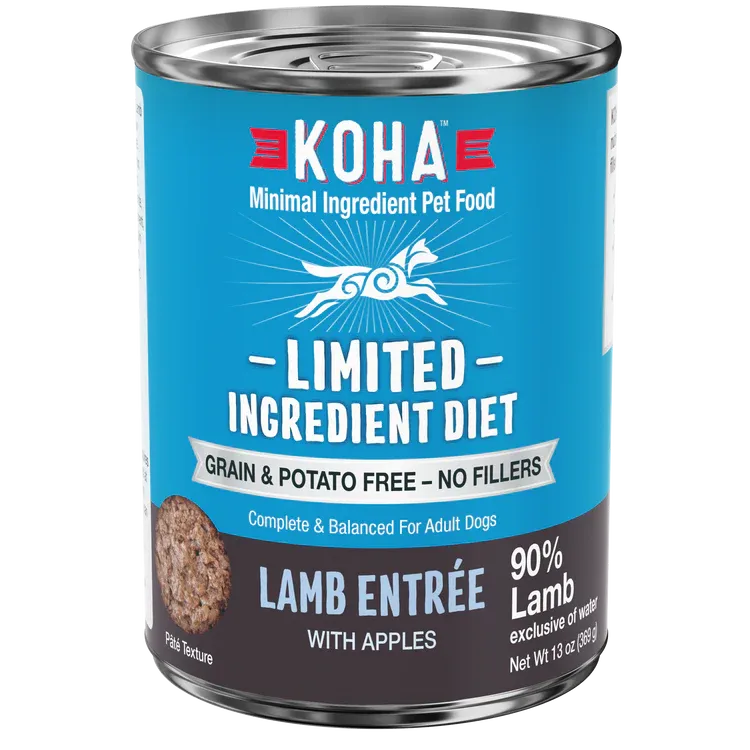 KOHA DOG 13OZ GF LIMITED INGREDIENT 90% LAMB