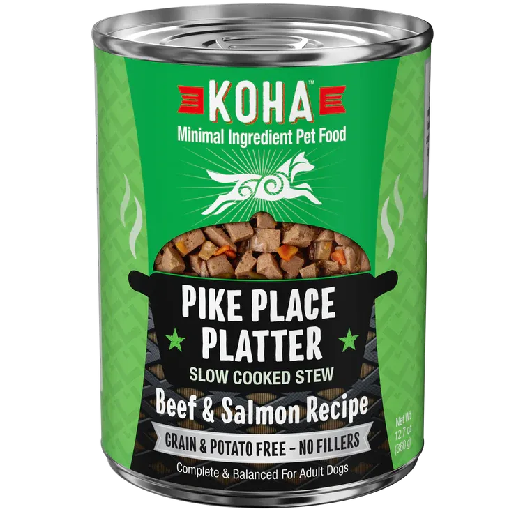 KOHA DOG 12.7OZ PIKE PLACE BEEF &amp; SALMON