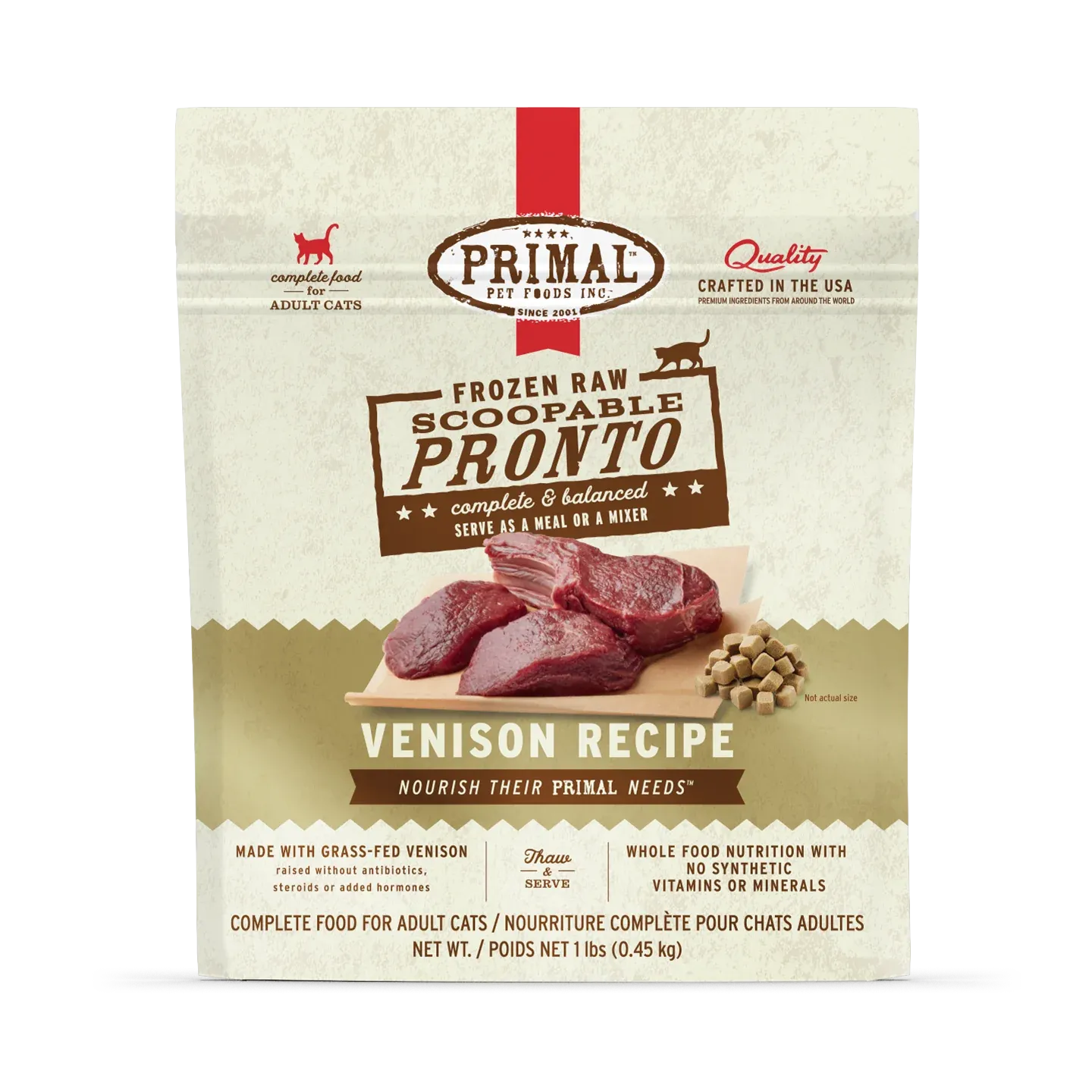 PRIMAL CAT 14OZ VENISON