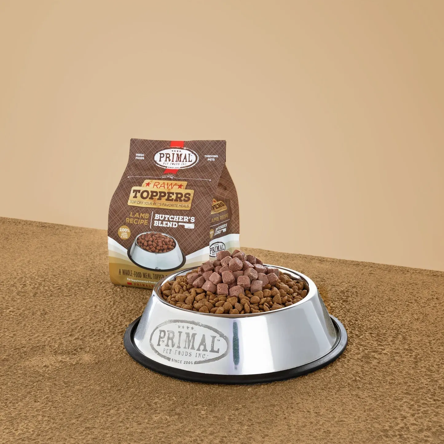 PRIMAL DOG 2# BUTCHER&#39;S BLEND TOPPER LAMB