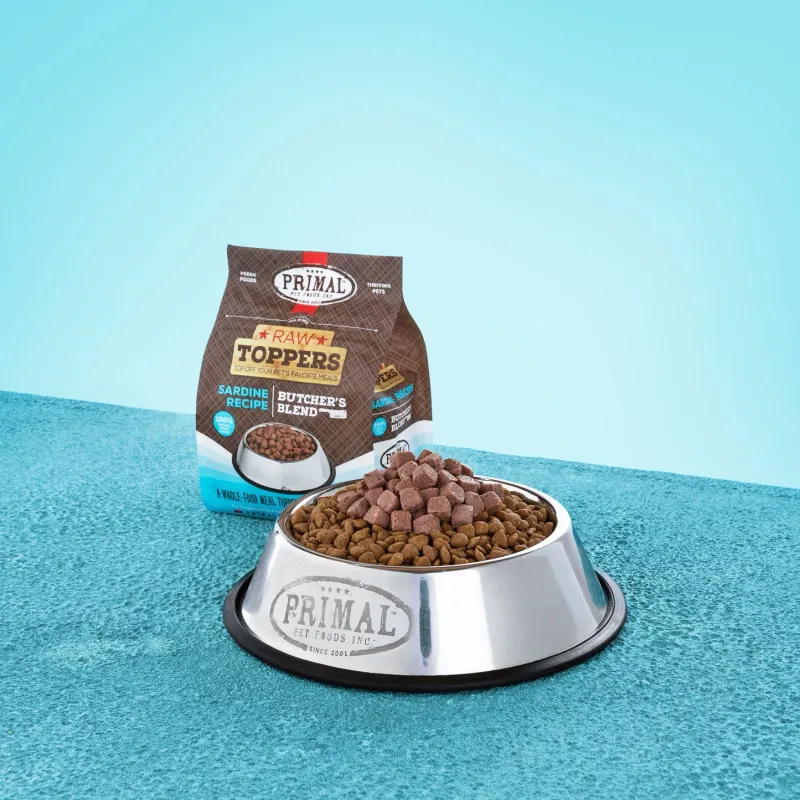 PRIMAL DOG 2# BUTCHER'S BLEND TOPPER SARDINE