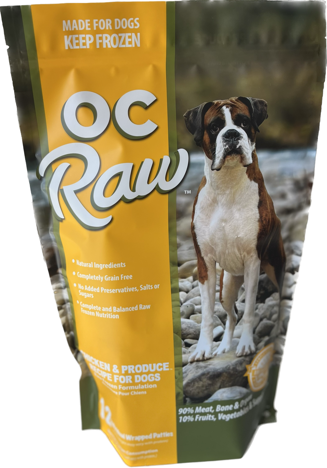 OC RAW 6# FROZEN PATTIES CHICKEN &amp; PRODUCE