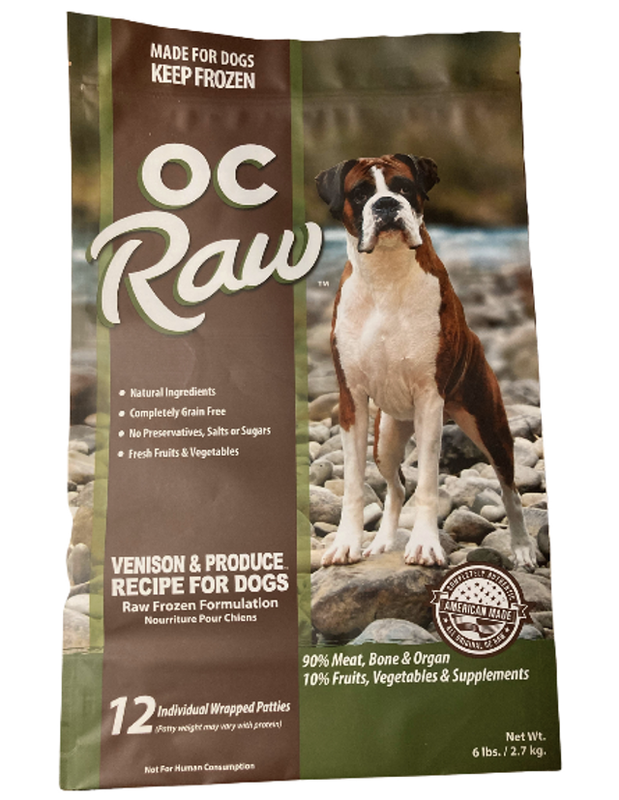 OC RAW 6# VENISON  PATTIES