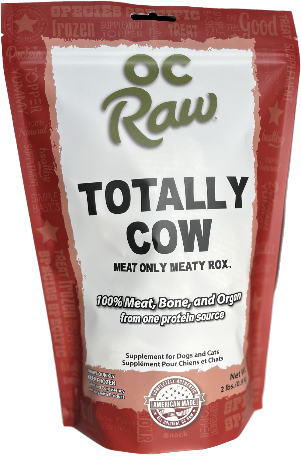 OC RAW 2# TOTAL BEEF ROX