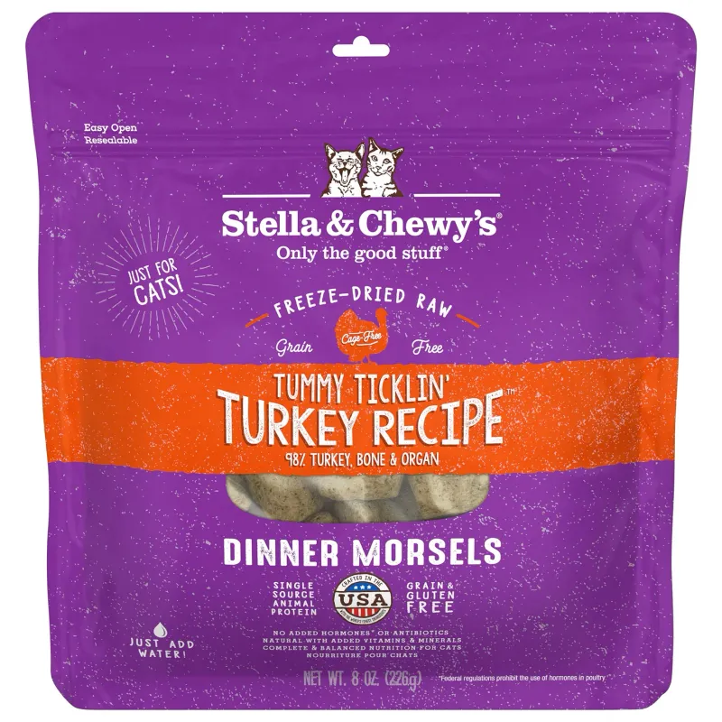 STELLA &amp; CHEWY&#39;S CAT 18OZ MORSELS TURKEY