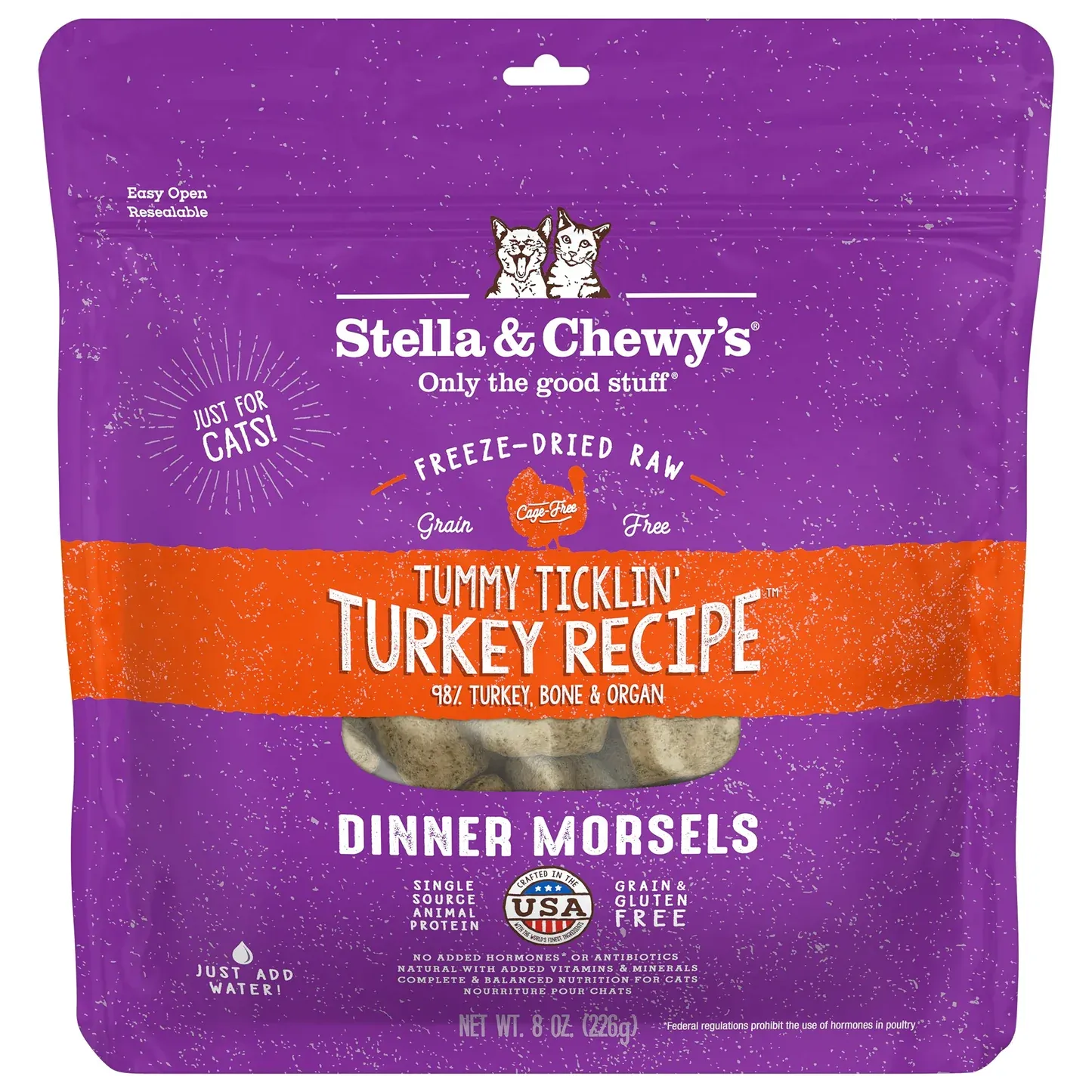 STELLA &amp; CHEWY&#39;S CAT 3.5OZ MORSELS TURKEY