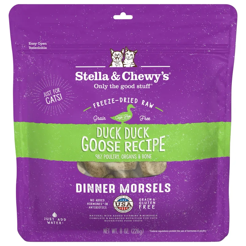 STELLA &amp; CHEWY&#39;S CAT18OZ DINNER MORSELS DUCK/GOOSE